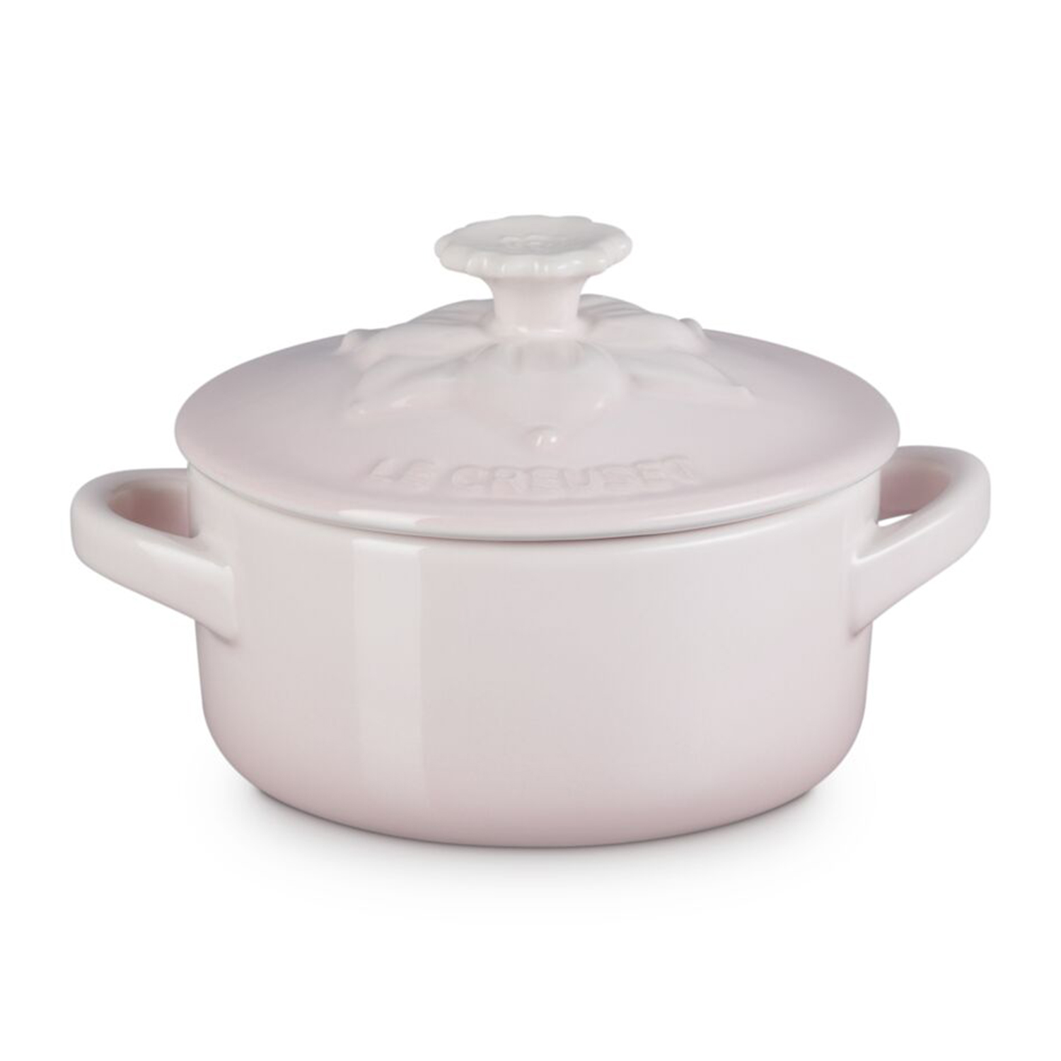 Le Creuset Jardin Mini Round Casserole 10cm - Shell Pink